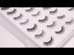 3d mink vegan eyelash tweezer silk faux mink synthetic false lashes fake press on nails eyeliner glu