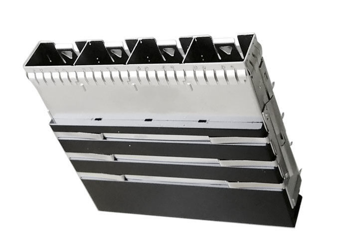 Konektor Kandang SFP Heat Sink 1x4 Multi Port SFP28 Cage
